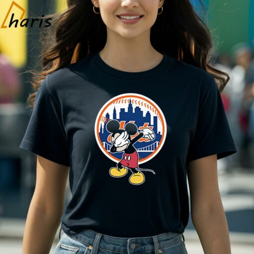 New York Mets MLB Baseball Dabbing Mickey Disney Shirt