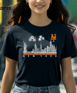 New York Mets Players Name City Firework T-shirt