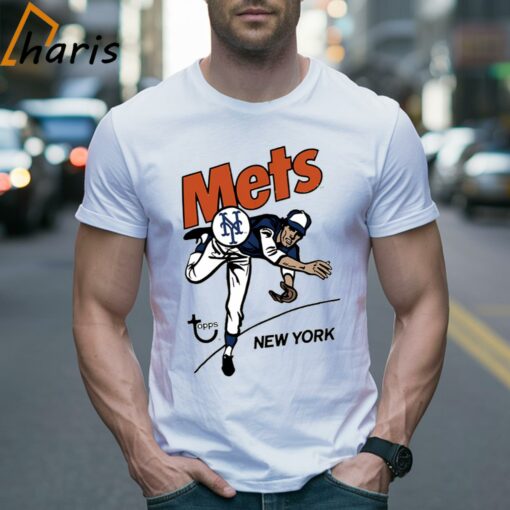 New York Mets X Topps Retro Baseball Shirt