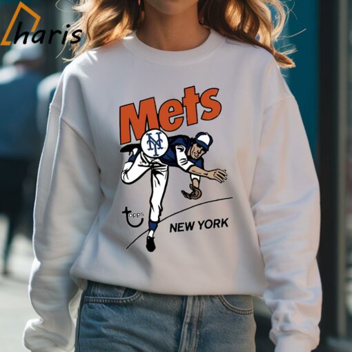 New York Mets X Topps Retro Baseball Shirt