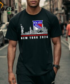 New York Rangers 2024 Player Names Skyline City Shirt