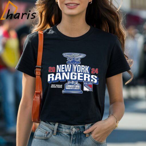 New York Rangers Fanatics Branded 2024 Presidents Trophy T-shirt