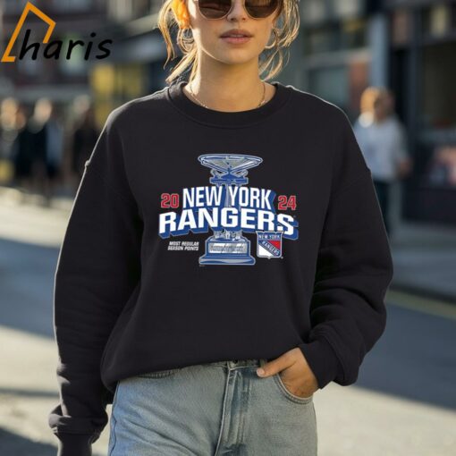 New York Rangers Fanatics Branded 2024 Presidents Trophy T-shirt