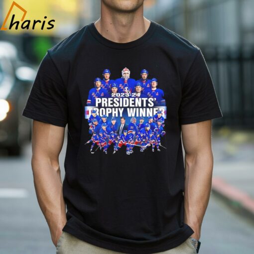 New York Rangers Hockey Presidents Trophy Winner 2024 Shirt