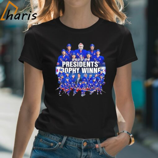 New York Rangers Hockey Presidents Trophy Winner 2024 Shirt