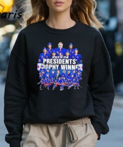 New York Rangers Hockey Presidents Trophy Winner 2024 Shirt 3