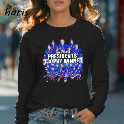 New York Rangers Hockey Presidents Trophy Winner 2024 Shirt