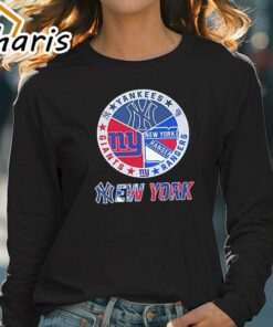 New York Yankees New York Giants New York Rangers Sports City Fan Proud T Shirt 4