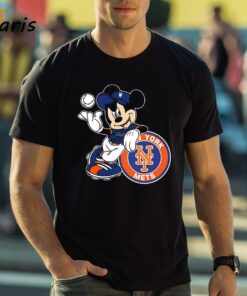 Nice Mickey Mouse Hat New York Mets Baseball Shirt