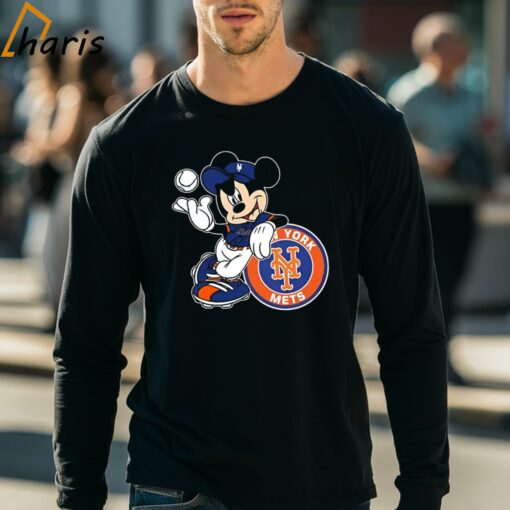 Nice Mickey Mouse Hat New York Mets Baseball Shirt