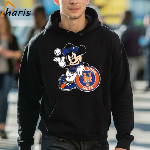 Nice Mickey Mouse Hat New York Mets Baseball Shirt