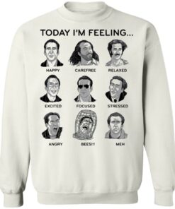 Nicolas cage today i'm feeling shirt Shirt Sweatshirt Long Sleeve Hoodie Tank Mug 5 Nicolas cage today im feeling shirt Shirt Sweatshirt Long Sleeve Hoodie Tank Mug 5