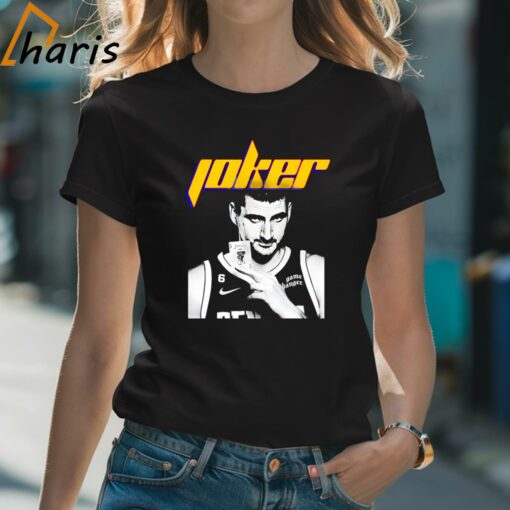 Nikola Jokic 6 Joker Card Denver Nuggets Basketball Graphic Shirt