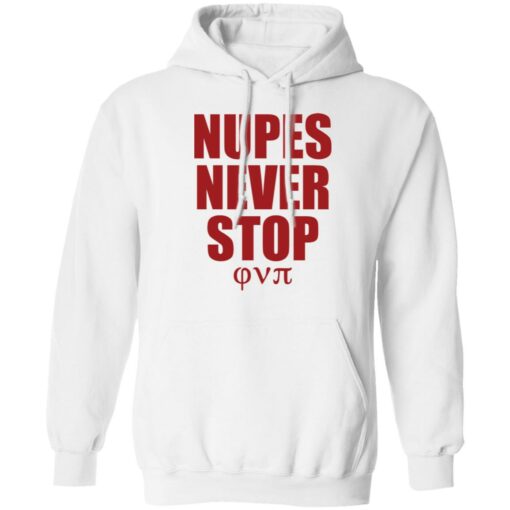 Nupes never stop shirt Shirt Sweatshirt Long Sleeve Hoodie Tank Mug