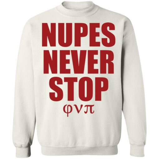 Nupes never stop shirt Shirt Sweatshirt Long Sleeve Hoodie Tank Mug