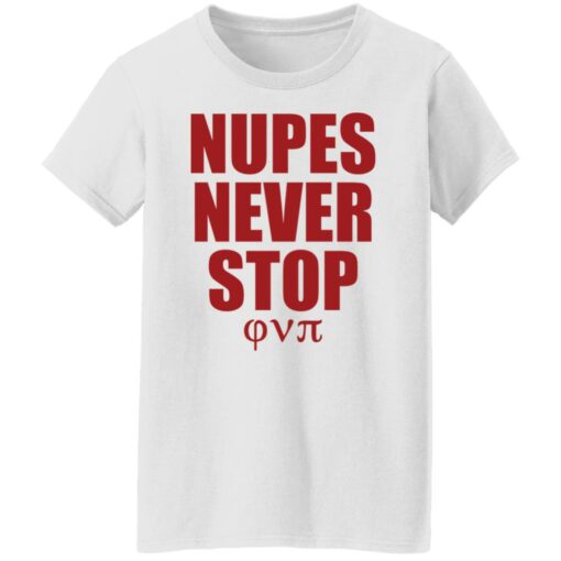 Nupes never stop shirt Shirt Sweatshirt Long Sleeve Hoodie Tank Mug