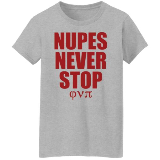 Nupes never stop shirt Shirt Sweatshirt Long Sleeve Hoodie Tank Mug