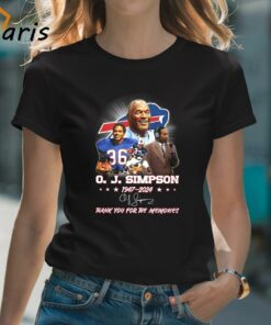OJ Simpson 1947-2024 Thank You For The Memories Shirt