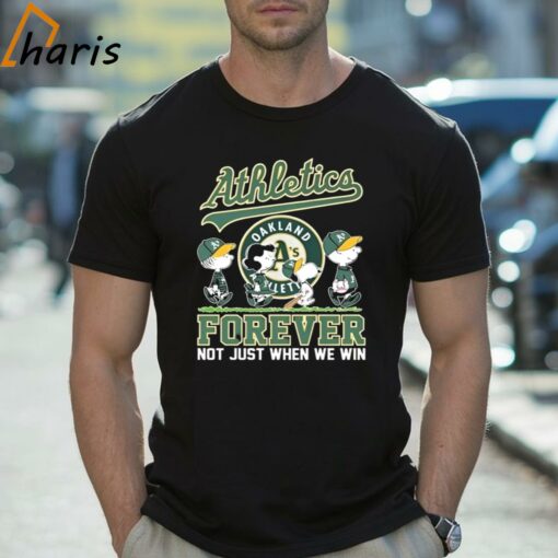 Oakland Athletics Snoopy Forever Not Just When We Win Shirt