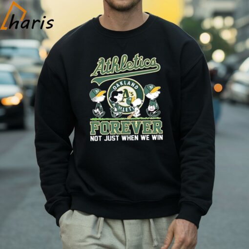 Oakland Athletics Snoopy Forever Not Just When We Win Shirt