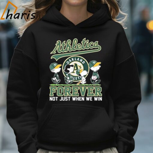 Oakland Athletics Snoopy Forever Not Just When We Win Shirt