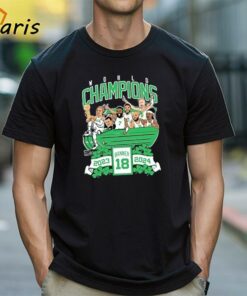 Official Boston Celtics NBA World Champions Banner 18 2023-2024 Shirt