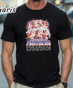 Official Champions NHL Florida Panthers 2024 Signatures T-Shirt