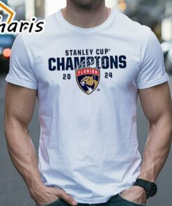 Official Florida Panthers Fanatics White 2024 Stanley Cup Champions T-Shirt