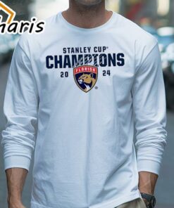 Official Florida Panthers Fanatics White 2024 Stanley Cup Champions T Shirt 3
