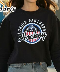 Official Florida Panthers Hockey Leaping Cat t shirt 3