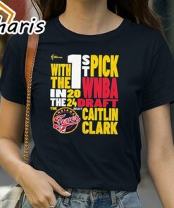 Official Indiana Fever Caitlin Clark 2024 1st Pick WNBA Draft Fan T-Shirt