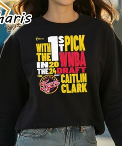 Official Indiana Fever Caitlin Clark 2024 1st Pick WNBA Draft Fan T Shirt 3