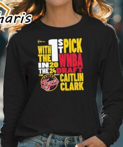 Official Indiana Fever Caitlin Clark 2024 1st Pick WNBA Draft Fan T Shirt 4