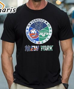 Official New York Yankees New York Islanders New York Jets Sports City Fan Proud Shirt