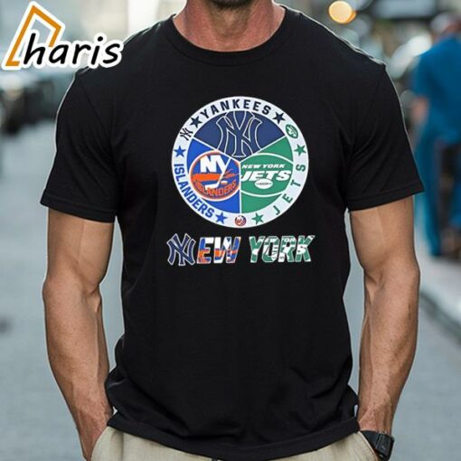 Official New York Yankees New York Islanders New York Jets Sports City Fan Proud Shirt