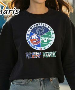 Official New York Yankees New York Islanders New York Jets Sports City Fan Proud Shirt 2 Official New York Yankees New York Islanders New York Jets Sports City Fan Proud Shirt 3