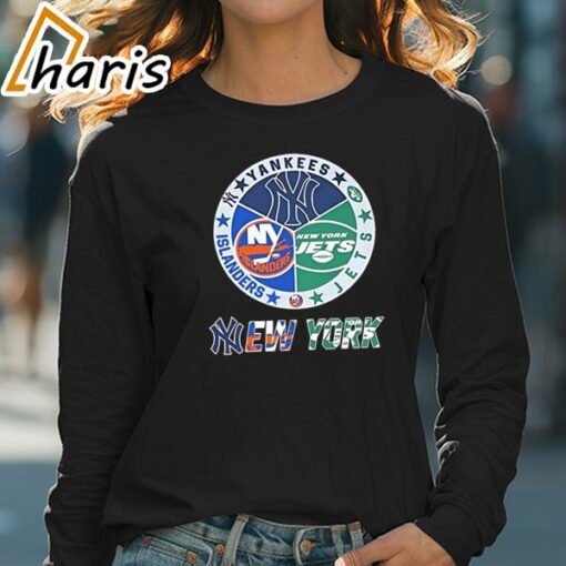 Official New York Yankees New York Islanders New York Jets Sports City Fan Proud Shirt