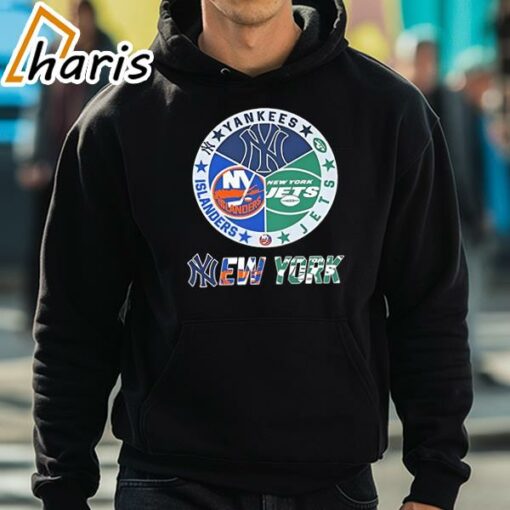 Official New York Yankees New York Islanders New York Jets Sports City Fan Proud Shirt