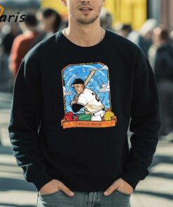 Official Sf Giants Willie Mays Legend to the GOAT T Shirt 5