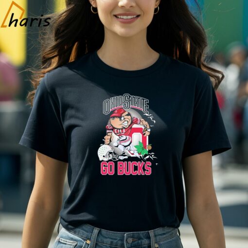 Ohio State Buckeyes Go Bucks Brutus Buckeye Mascot Shirt