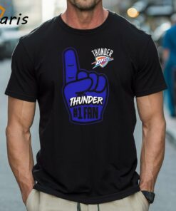 Okahoma City Thunder Basketball Hand Shirt