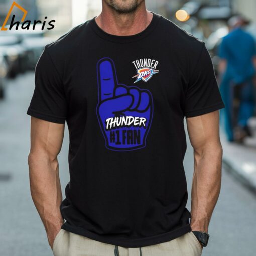 Okahoma City Thunder Basketball Hand Shirt