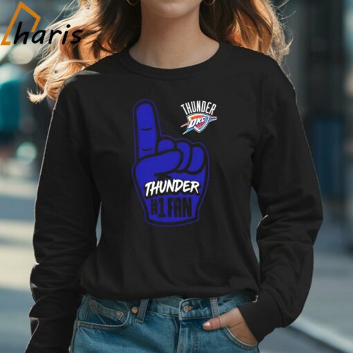 Okahoma City Thunder Basketball Hand Shirt