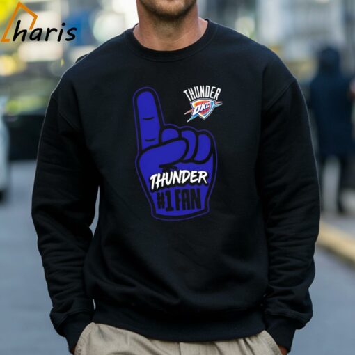 Okahoma City Thunder Basketball Hand Shirt