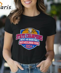 Original North Mecklenburg Vikings 2024 Men’s 4a Basketball State Champions T-shirt