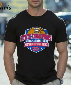 Original North Mecklenburg Vikings 2024 Men’s 4a Basketball State Champions T-shirt