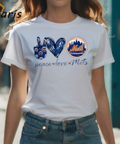 Peace Love New York Mets Logo Shirt