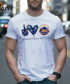 Peace Love New York Mets Logo Shirt