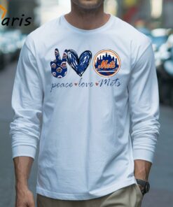 Peace Love New York Mets Logo Shirt 3