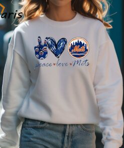Peace Love New York Mets Logo Shirt 4
